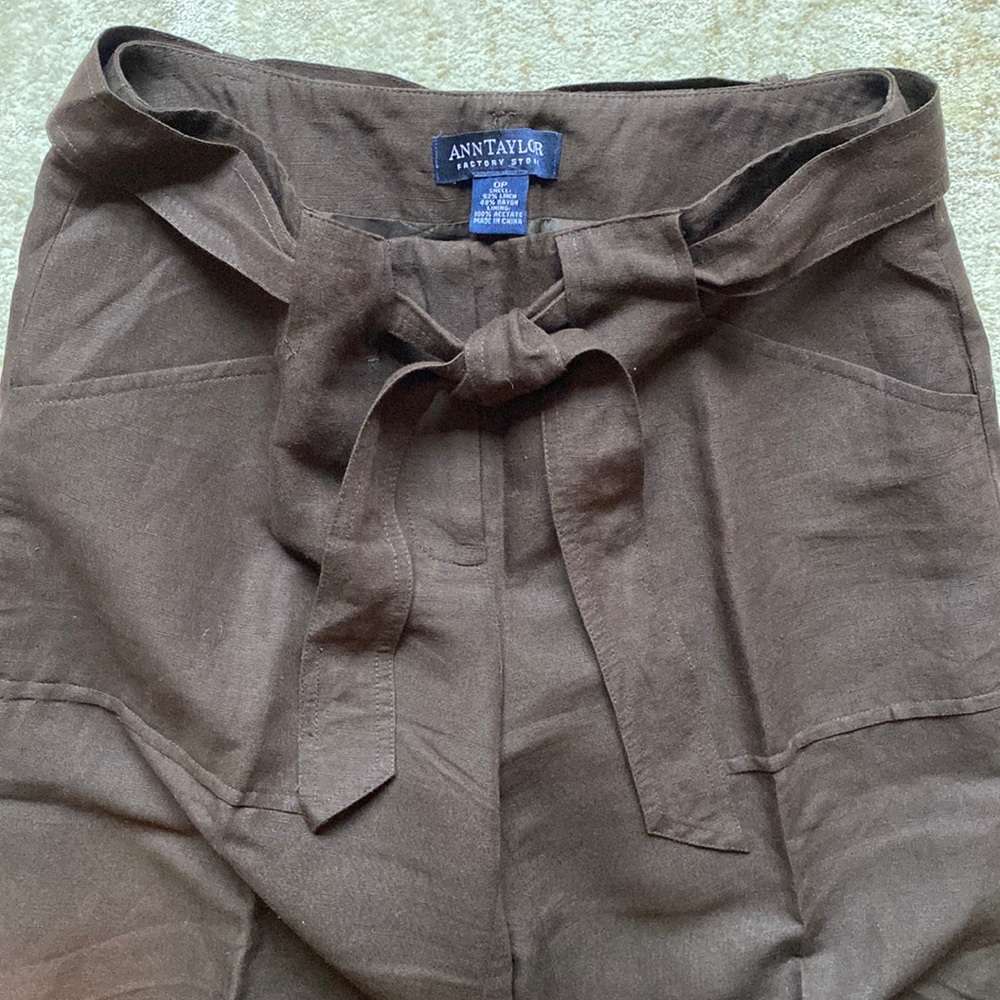 Ann Taylor 0P Brown Pants - Picture 3 of 4